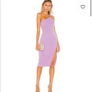 Lazo Midi Dress in Lilac Purple